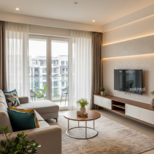 Designer Living Room — Custom Home Furniture Pune by Nakhtal Furniture