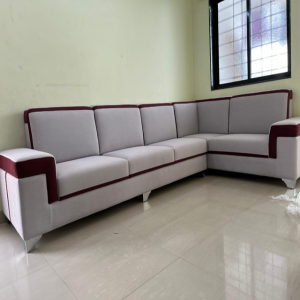 L-Shape Sofa Set — Custom Living Room Furniture Pune by Nakhtal Furniture