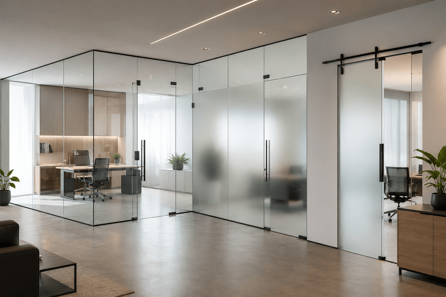 Glass Cabin Partition Manufacturer in Pune - Nakhtal Furniture