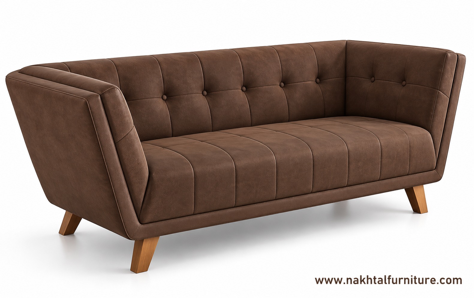 Office & Hotel Seating with MS Wooden Finish 58 Inch Manufacturer in Pune by Nakhtal Furniture