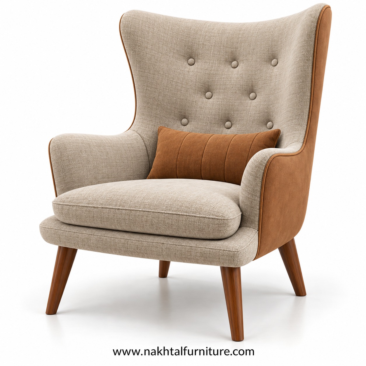 Wingback Chair Manufacturer in Pune — Custom Wingback Chair by Nakhtal Furniture